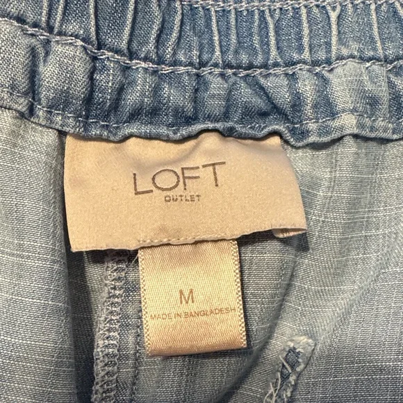 LOFT Light Blue Athletic Shorts - Picture 3 of 4